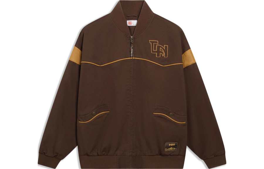Li-Ning Li Ning Jackets Men's Earth Umber Group V Neck Moderate Other