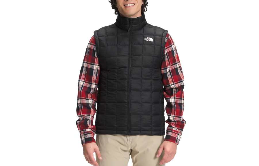 THE NORTH FACE Vests Men's Black Stand Collar Moderate Other
