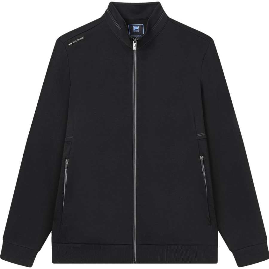 FILA Jackets Men's Black Stand Collar Moderate Other