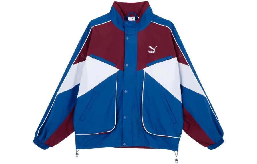 PUMA PUMA Jackets Unisex Blue Stand Collar Moderate Other