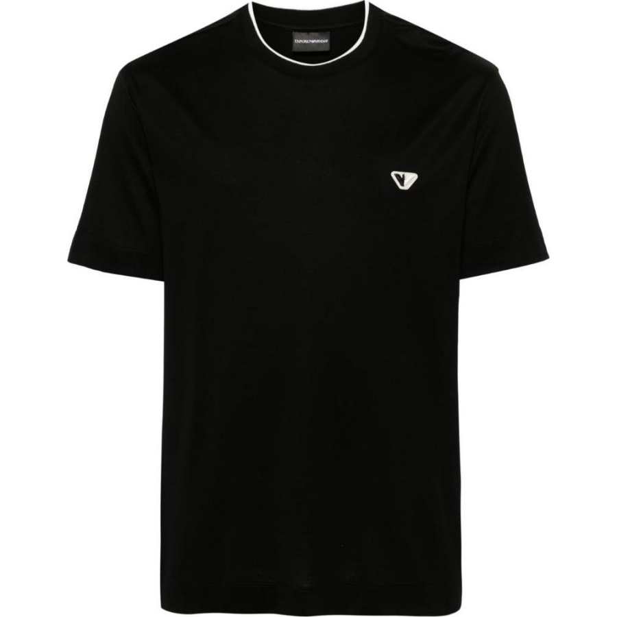 EMPORIO ARMANI Logo-embroidered Jersey T-shirt