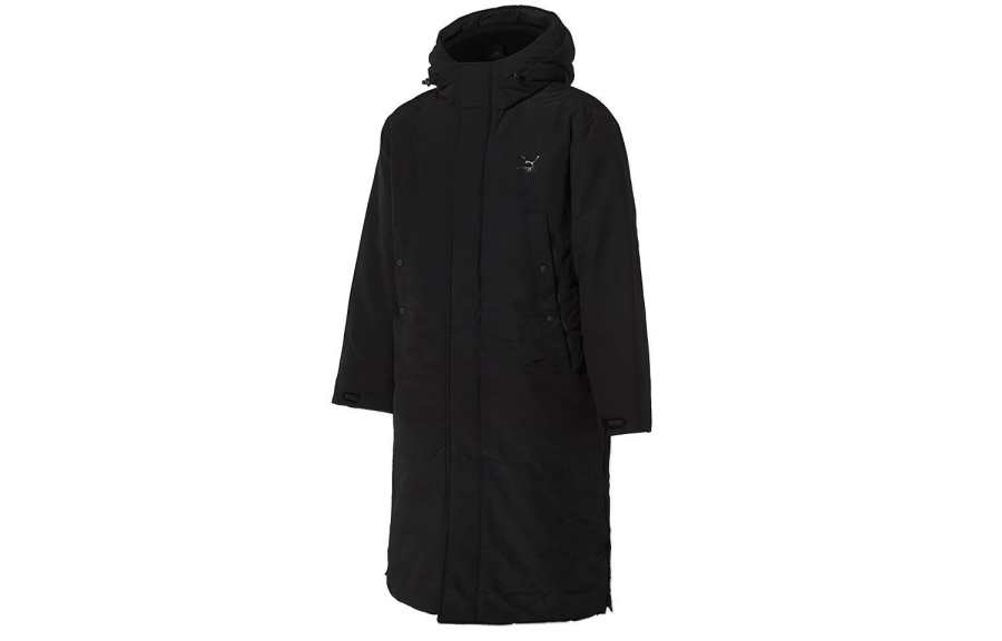 PUMA PUMA Down Jackets Unisex Black Hooded Thickened Other