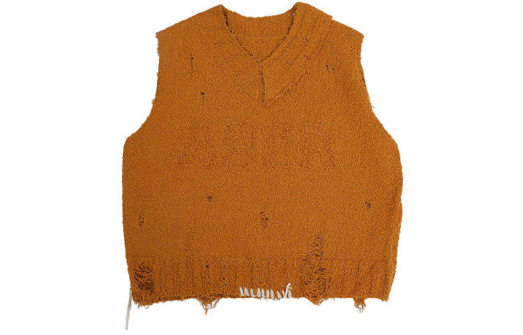 ADER ERROR ADER ERROR Vests Men's Orange V Neck Moderate