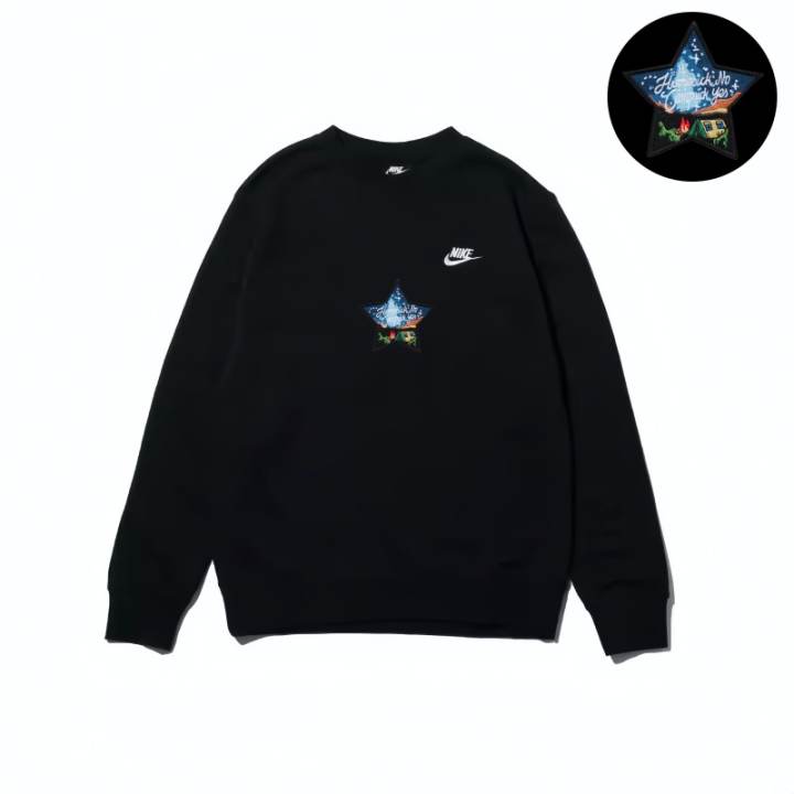 Nike Nike Sweatshirts Unisex Black Crew Neck Moderate