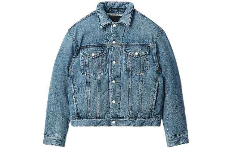 Alexander Wang Denim Jacket Unisex Vintage Indigo