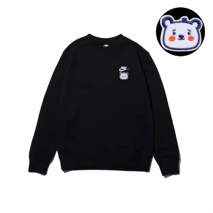 Nike Nike Sweatshirts Unisex Black Crew Neck Moderate Regular