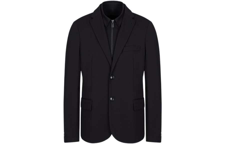 EMPORIO ARMANI Business Suit Coat Men's Black