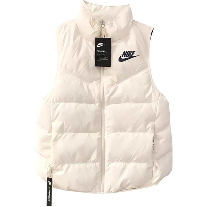 Nike Nike Down Vests Men's White Stand Collar Moderate Other