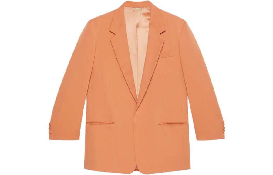 GUCCI Business Suits Men's Orange Pink Moderate Business Suit