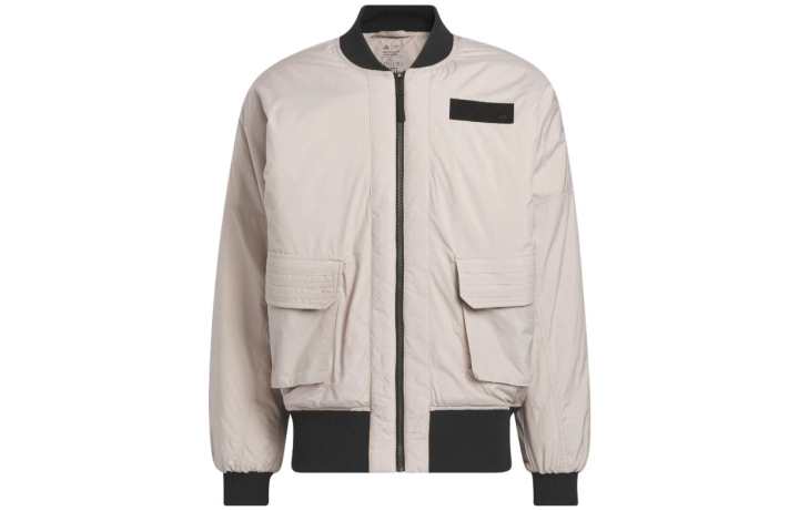 Adidas Adidas Jackets Men's Taupe Crew Neck Moderate Workwear