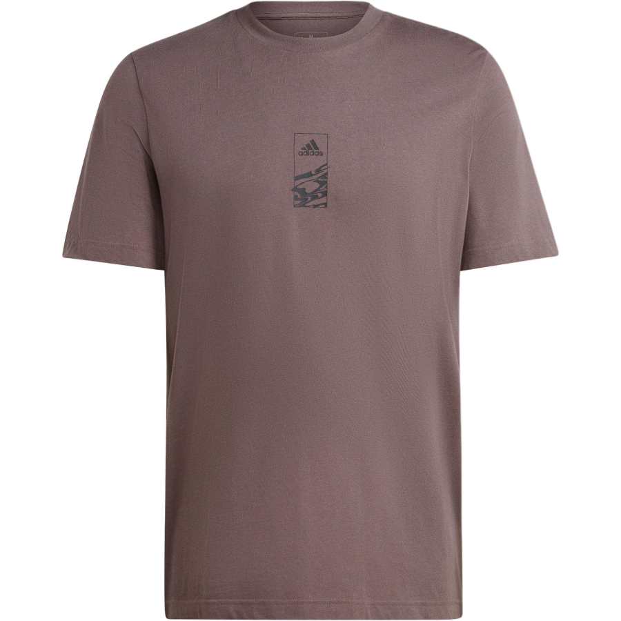 Adidas Adidas T Shirts Men's Coffee Crew Neck Moderate