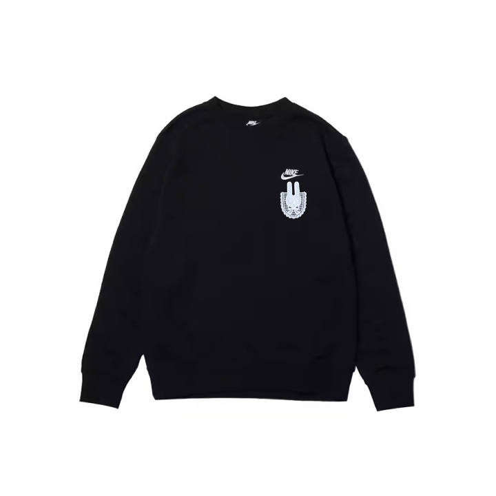 Nike Nike Sweatshirts Men's Black Crew Neck Moderate
