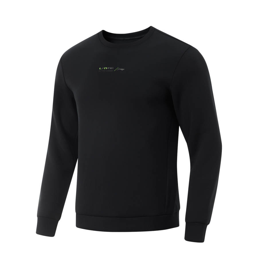 Li-Ning Li Ning Sweatshirt Men's Black/Banana Leaf Green Pyrography