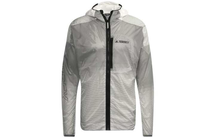 Adidas Adidas Windbreaker Jackets Men's White Hooded Moderate