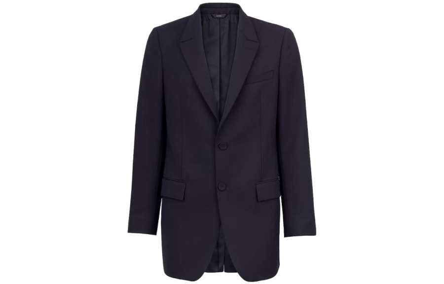 FENDI Business Suits Men's Blue Suit Collar Moderate Business Suit