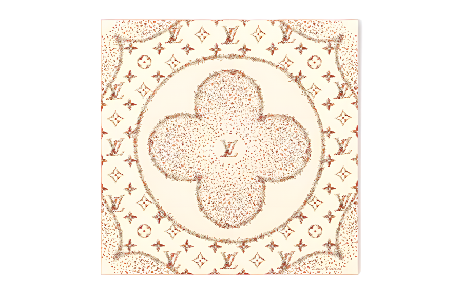 LOUIS VUITTON LOUIS VUITTON Monogram Flowers Square 90