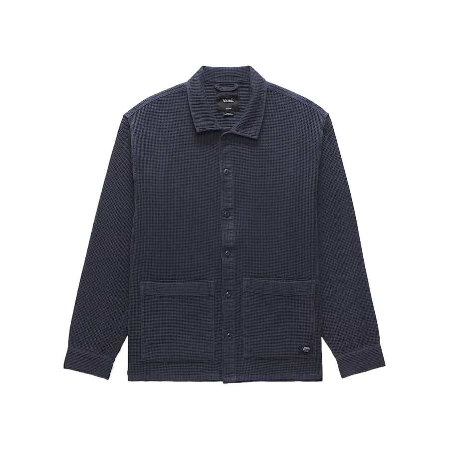 Vans Maywood Dobby Shacket Jacket Men's Dark Blue