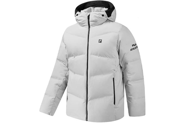 FILA Down Jackets Men's Antarctic Gray Hooded Moderate