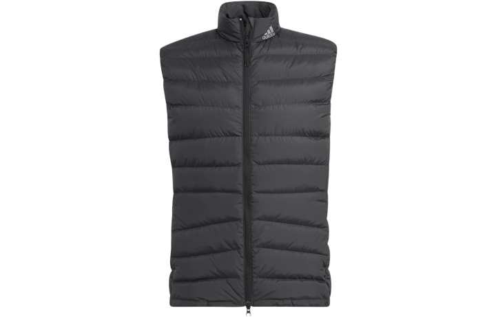 Adidas Adidas Down Vests Men's Black Stand Collar Moderate Other
