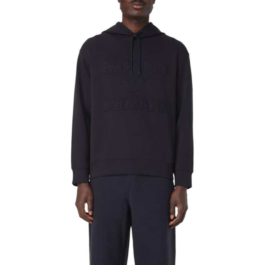 EMPORIO ARMANI Logo appliqué Hoodie