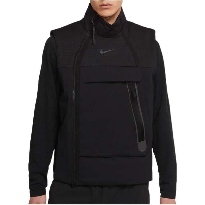 Nike Nike Vests Men's Black Stand Collar Moderate Other