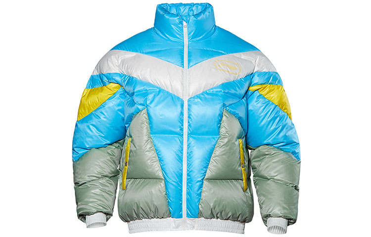 Li-Ning Li Ning Down Jackets Men's Blue Stand Collar Thickened Other