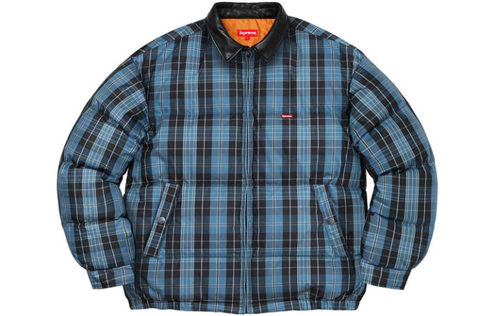 Supreme Supreme Leather Collar Puffy Jacket