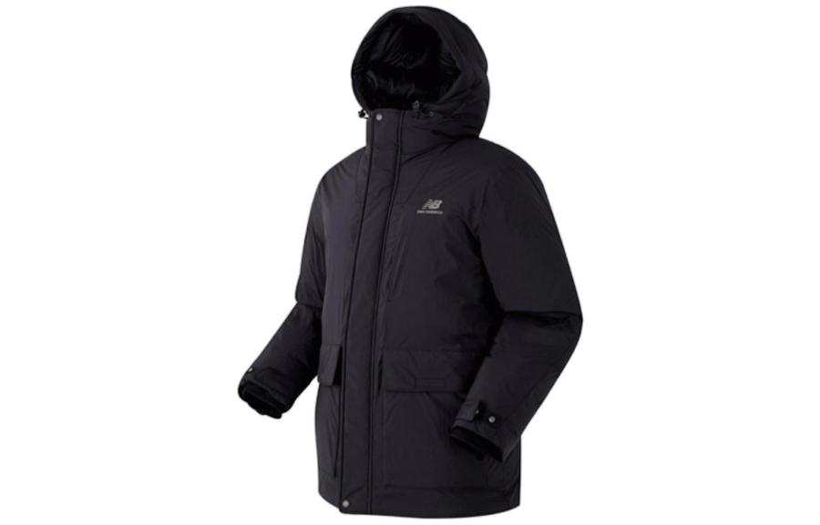 New Balance New Balance KQR Jackets Men's Black Hooded Non Detachable Moderate