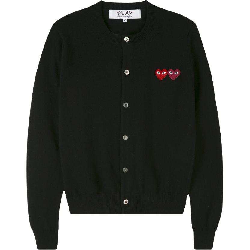 CDG Play Knitwear Men's Black Crew Neck Moderate