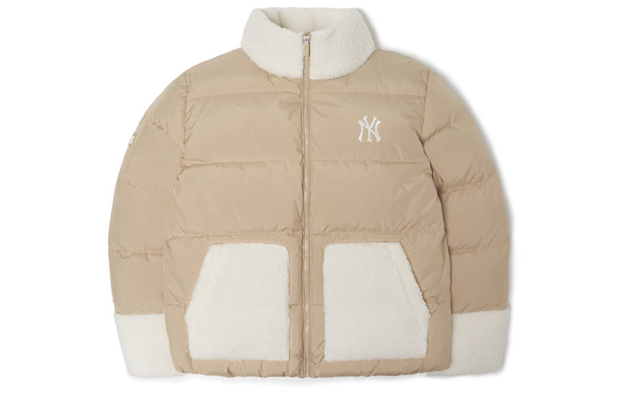 MLB MLB Down Jackets Unisex Light Brown Stand Collar Thickened Other