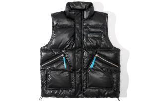 UNVESNO Vests Unisex Black Stand Collar Thickened Other