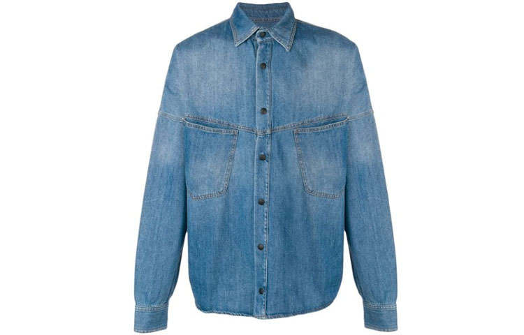 PALM ANGELS Denim Jackets Unisex Blue Moderate