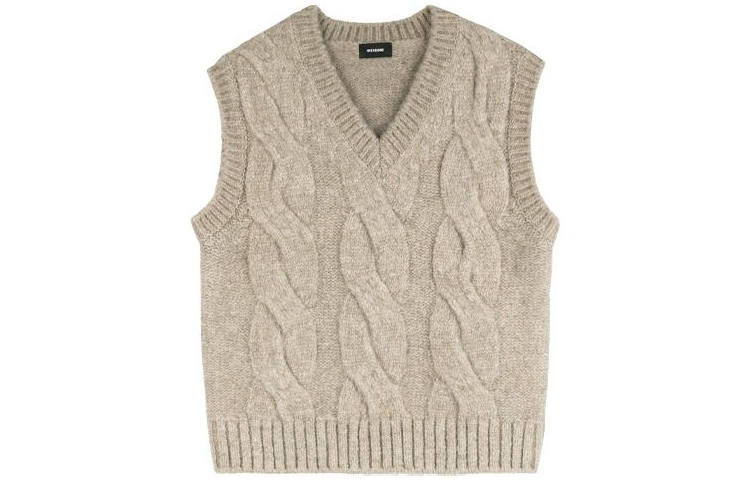 WE11DONE WE11DONE Vests Unisex Camel V Neck Moderate Other