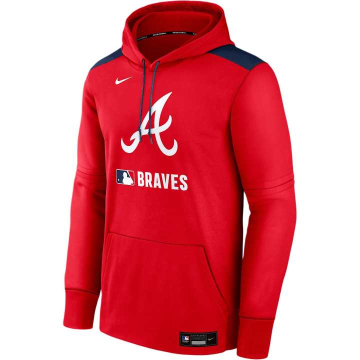 Nike Nike Atlanta Braves Authentic Collection Men's Nike Therma Mlb Pullover Hoodie
