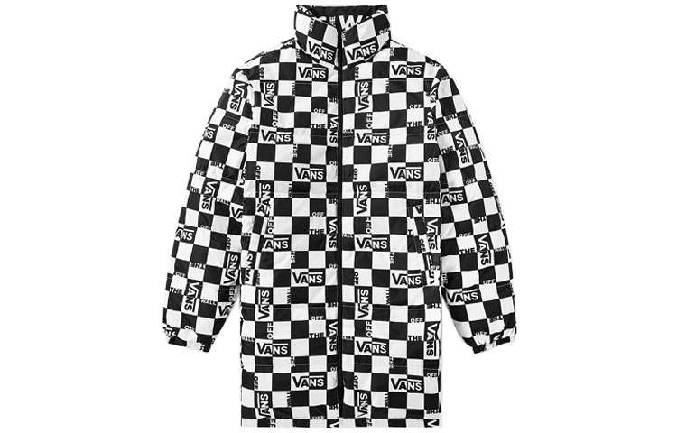 Vans Vans Down Jackets Unisex Black Stand Collar Thickened