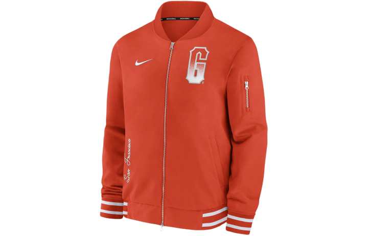 Nike Nike x MLB Full Zip Bomber Jacket Jackets & Coats Men's Orange