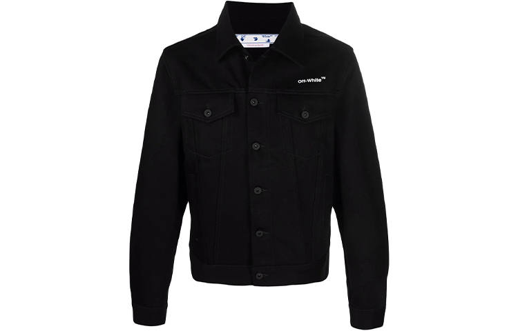 OFF-WHITE OFF WHITE Diag Stripe Denim Jacket
