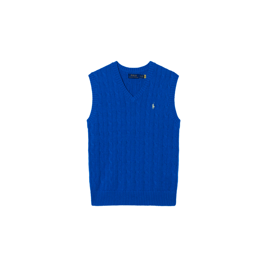 Polo Ralph Lauren Vests Men's Blue V Neck Moderate Other