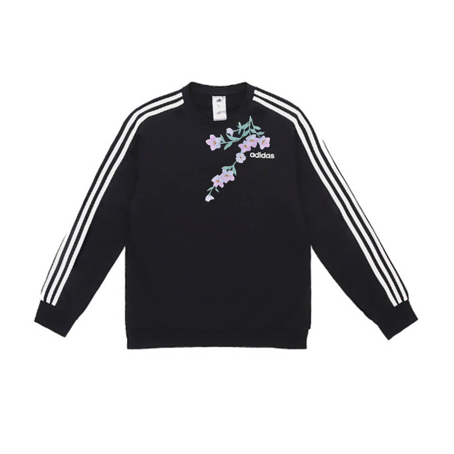 Adidas Adidas Sweatshirts Unisex Black Crew Neck Moderate Regular