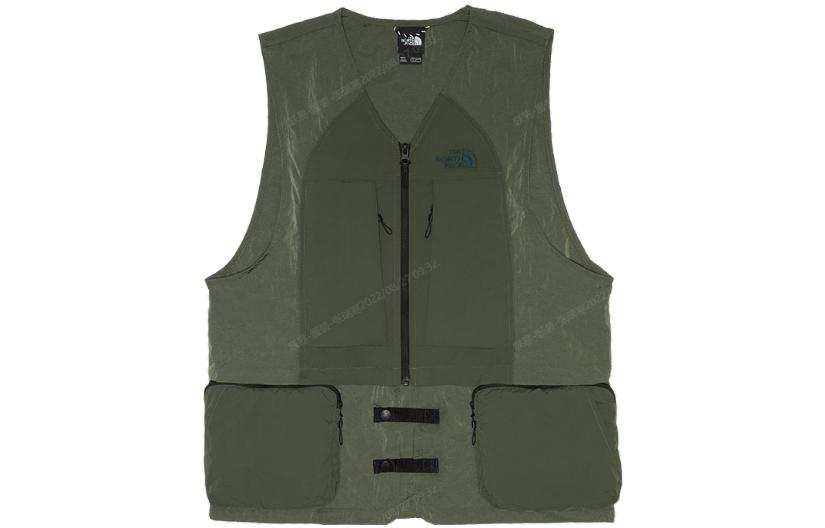 THE NORTH FACE Vests Men's Green V Neck Moderate Workwear