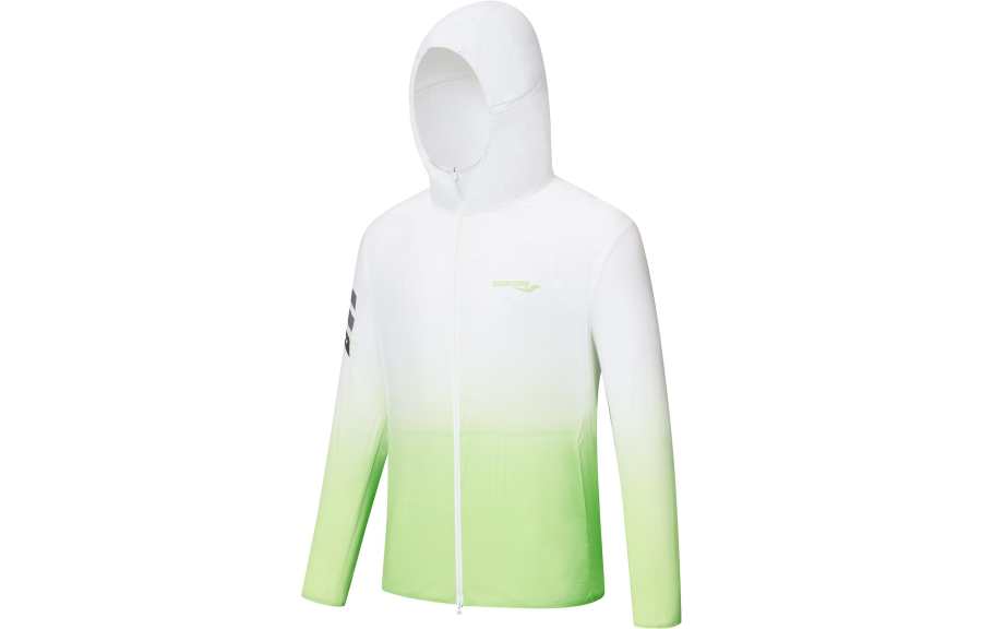 Saucony Jackets Men's Cute Green Yellow Combo Hooded Moderate Other