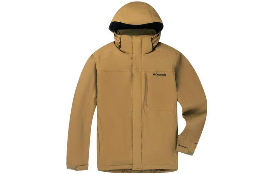 Columbia Waterproof, Windproof, And Breathable Windbreaker Jacket Men's Brown