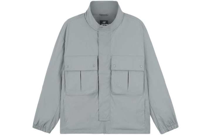 New Balance New Balance Jackets Men's Gray Stand Collar Moderate Workwear