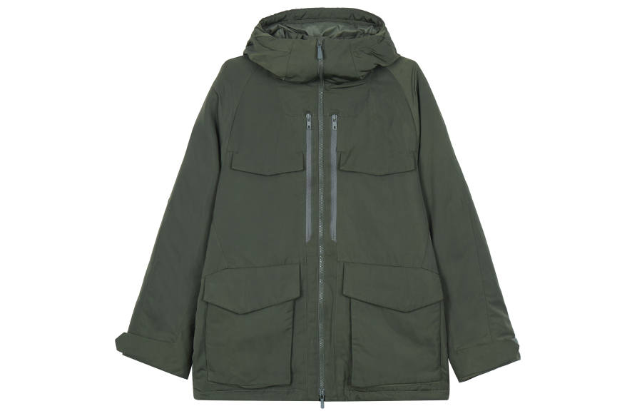 UNIQLO Down Jacket Winter Men's Dark Green