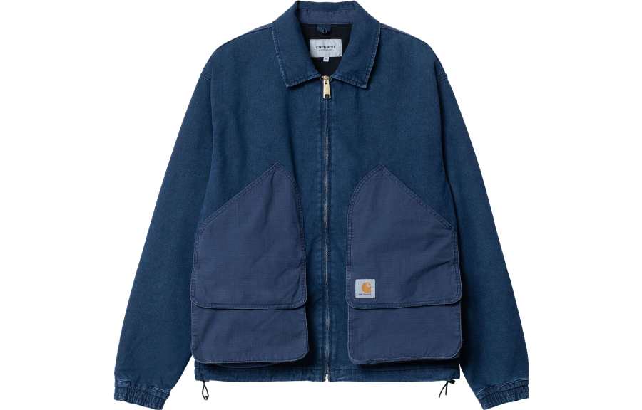 Carhartt WIP Jackets Men's Blue Lapel Moderate Other