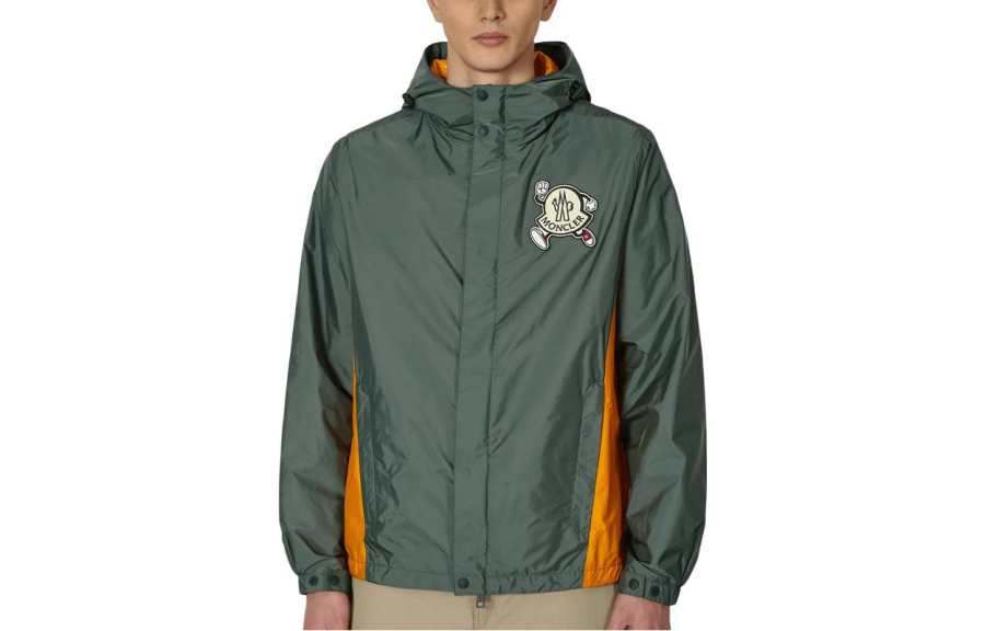 Moncler Jackets Men's Army Green Hooded Moderate Other