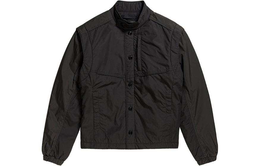 G-STAR RAW G STAR RAW Jackets Men's Pitch Black Stand Collar Moderate Other