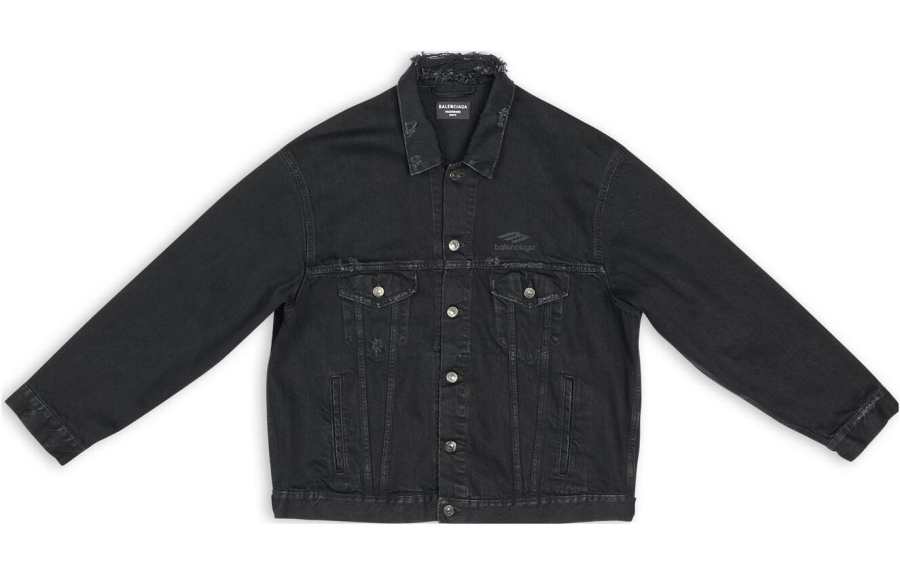 Balenciaga 3B Sports Icon Large Fit Japanese Denim Jacket