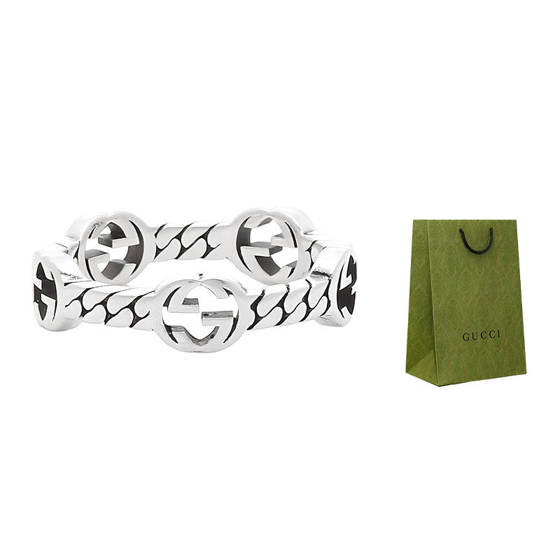 GUCCI GUCCI 925 Sterling Silver Rings Men's Silver