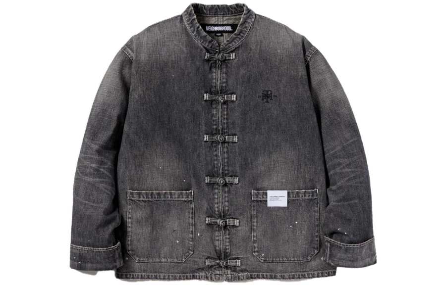 NEIGHBORHOOD Denim Jackets Men's Stand Collar Moderate Other